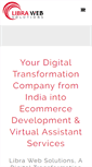 Mobile Screenshot of librawebsolutions.com